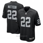 Maglia NFL Game Las Vegas Raiders Alexander Mattison Nero