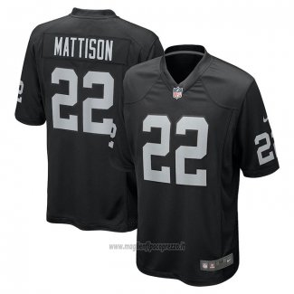 Maglia NFL Game Las Vegas Raiders Alexander Mattison Nero
