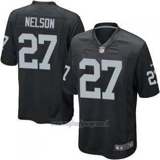 Maglia NFL Game Las Vegas Raiders Nelson Nero