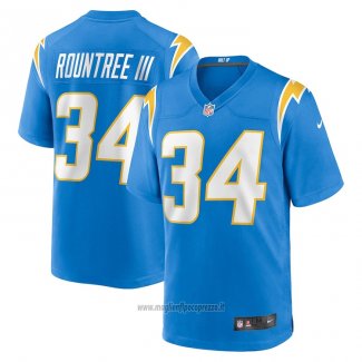 Maglia NFL Game Los Angeles Chargers Larry Rountree III 34 Blu