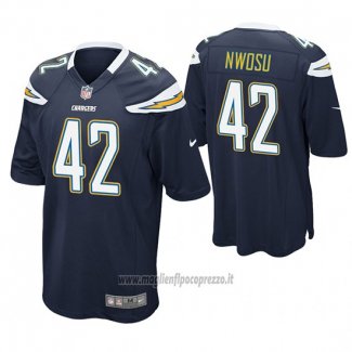 Maglia NFL Game Los Angeles Chargers Uchenna Nwosu Blu