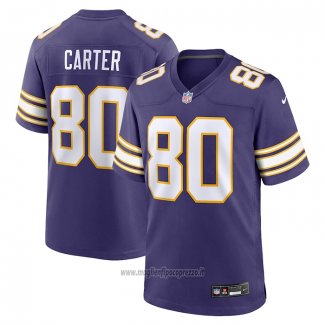 Maglia NFL Game Minnesota Vikings Cris Carter Classic Retired Viola
