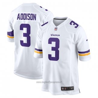 Maglia NFL Game Minnesota Vikings Jordan Addison Away Bianco