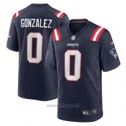 Maglia NFL Game New England Patriots Christian Gonzalez Nero