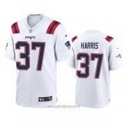 Maglia NFL Game New England Patriots Damien Harris 2020 Bianco