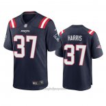 Maglia NFL Game New England Patriots Damien Harris 2020 Blu