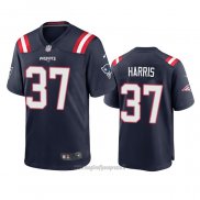 Maglia NFL Game New England Patriots Damien Harris 2020 Blu