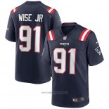 Maglia NFL Game New England Patriots Deatrich Wise Jr. Blu