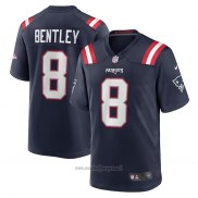 Maglia NFL Game New England Patriots Ja'whaun Bentley 8 Blu