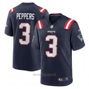 Maglia NFL Game New England Patriots Jabrill Peppers Blu