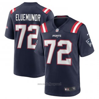 Maglia NFL Game New England Patriots Jermaine Eluemunor Blu
