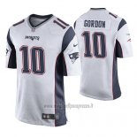 Maglia NFL Game New England Patriots Josh Gordon Bianco