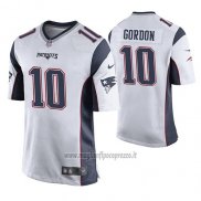 Maglia NFL Game New England Patriots Josh Gordon Bianco