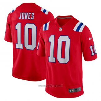 Maglia NFL Game New England Patriots Mac Jones Alternato Rosso