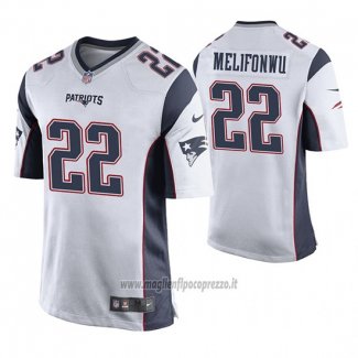 Maglia NFL Game New England Patriots Obi Melifonwu Bianco