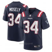 Maglia NFL Game New England Patriots Quandre Mosely Home Blu