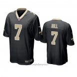 Maglia NFL Game New Orleans Saints 7 Taysom Hill Nero