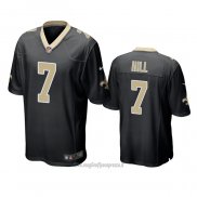 Maglia NFL Game New Orleans Saints 7 Taysom Hill Nero
