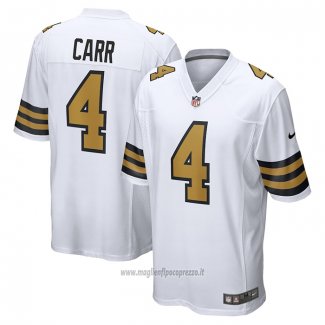 Maglia NFL Game New Orleans Saints Derek Carr Alternato Bianco