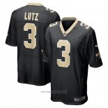 Maglia NFL Game New Orleans Saints Wil Lutz Nero