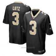 Maglia NFL Game New Orleans Saints Wil Lutz Nero