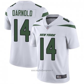 Maglia NFL Game New York Jets 14 Sam Darnold Bianco