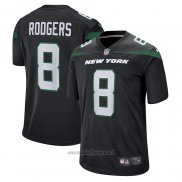 Maglia NFL Game New York Jets Aaron Rodgers Nero
