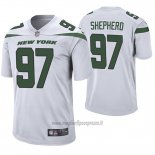 Maglia NFL Game New York Jets Nathan Shepherd Bianco 60 Anniversario