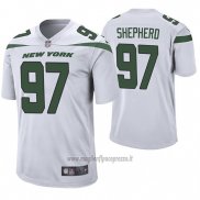 Maglia NFL Game New York Jets Nathan Shepherd Bianco 60 Anniversario