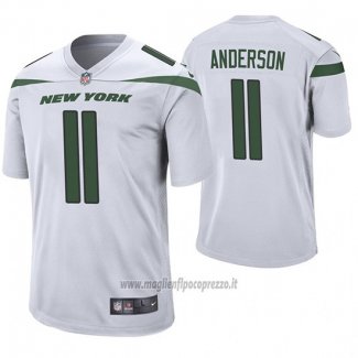 Maglia NFL Game New York Jets Robby Anderson Bianco 60 Anniversario