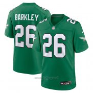 Maglia NFL Game Philadelphia Eagles Saquon Barkley Alternato Verde