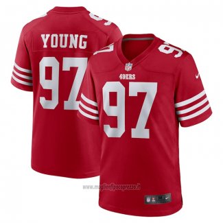 Maglia NFL Game San Francisco 49ers Bryant Young Retired Rosso2