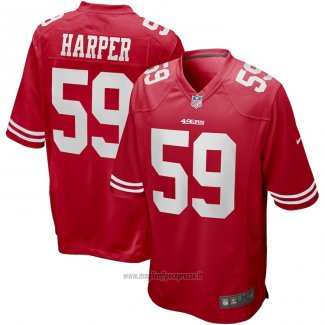 Maglia NFL Game San Francisco 49ers Willie Harper Retired Rosso