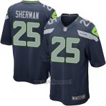 Maglia NFL Game Seattle Seahawks Sherman Blu