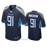 Maglia NFL Game Tennessee 91 Titans Larrell Murchison Blu