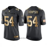 Maglia NFL Gold Anthracite Carolina Panthers Thompson Salute To Service 2016 Nero