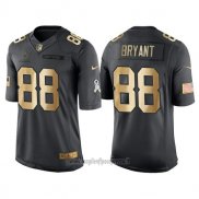 Maglia NFL Gold Anthracite Dallas Cowboys Bryant Salute To Service 2016 Nero