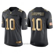 Maglia NFL Gold Anthracite New England Patriots Garoppolo Salute To Service 2016 Nero