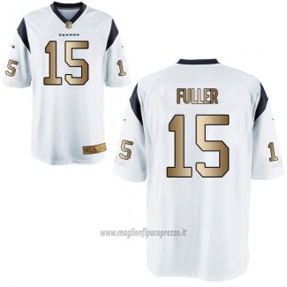 Maglia NFL Gold Game Houston Texans Fuller Bianco