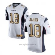 Maglia NFL Gold Game New England Patriots Slater Bianco