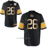 Maglia NFL Gold Game Pittsburgh Steelers Bell Nero