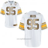 Maglia NFL Gold Game Pittsburgh Steelers Jones Bianco