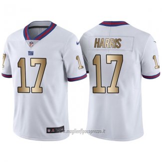 Maglia NFL Gold Legend New York Giants Harris Bianco