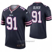 Maglia NFL Legend Buffalo Bills 91 Ed Oliver Inverted Blu