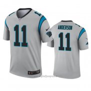 Maglia NFL Legend Carolina Panthers Robby Anderson Inverted Grigio