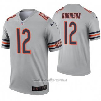 Maglia NFL Legend Chicago Bears 12 Allen Robinson Inverted Grigio