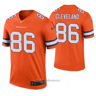 Maglia NFL Legend Dallas Cowboys 86 Tyrie Cleveland 2020 Arancione Color Rush