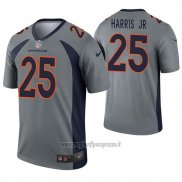 Maglia NFL Legend Denver Broncos 25 Chris Harris Jr Inverted Grigio
