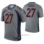 Maglia NFL Legend Denver Broncos 27 Theo Riddick Inverted Grigio