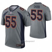 Maglia NFL Legend Denver Broncos 55 Bradley Chubb Inverted Grigio